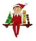 Product Works 5.75" The Elf on the Shelf Jelz Christmas Window Cling